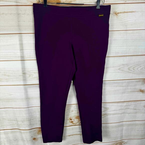 Calvin Klein Purple Elastic Waist Pull On Leggings Size XL - Picture 1 of 9